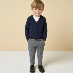 iDO Baby Boys Blue Knitted Cardigan New
