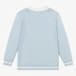 Mitch amp; Son Boys Blue Knitted Sweater Clearance