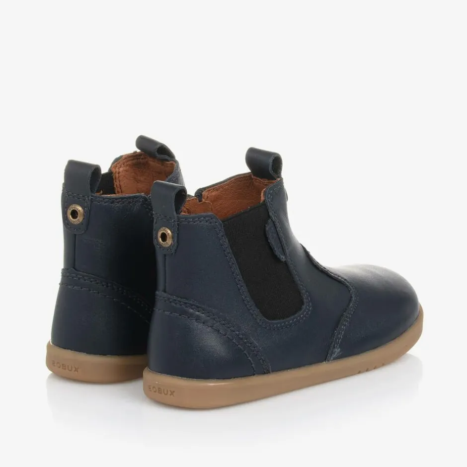 Bobux IWalk Boys Blue Leather Ankle Boots Online