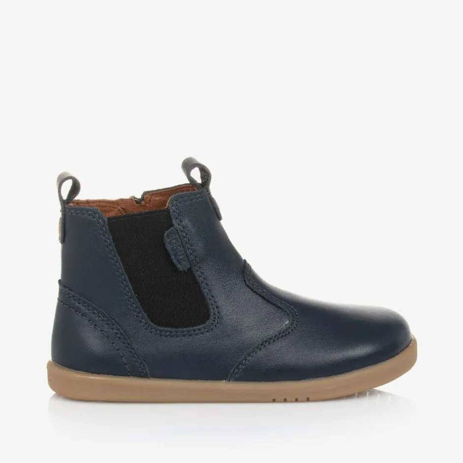 Bobux IWalk Boys Blue Leather Ankle Boots Online