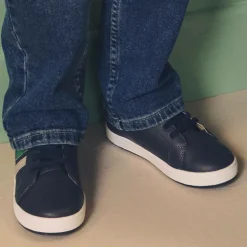 Old Soles Boys Blue Leather High-Top Trainers Online