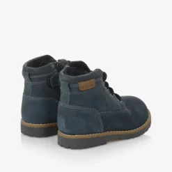 Mayoral Boys Blue Leather Lace-Up Boots Best