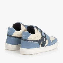 Naturino Boys Blue Leather Velcro Trainers Clearance