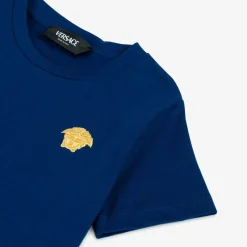 Versace Boys Blue Medusa Logo Cotton T-Shirt Best