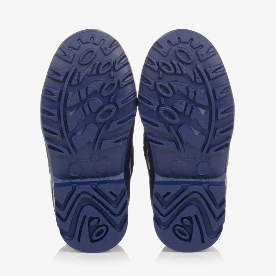 Versace Boys Blue Medusa Rain Boots Hot