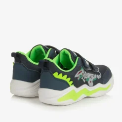 Beppi Boys Blue Mesh Dinosaur Light-Up Trainers Sale