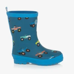 Hatley Boys Blue Monster Truck Rain Boots