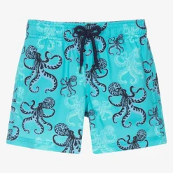 Vilebrequin Boys Blue Octopus Print Swim Shorts Sale