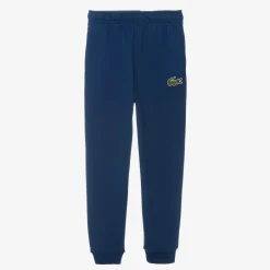 Lacoste Boys Blue Organic Cotton Joggers Hot