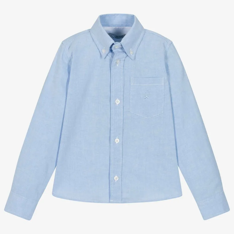 Dr. Kid Boys Blue Oxford Cotton Shirt
