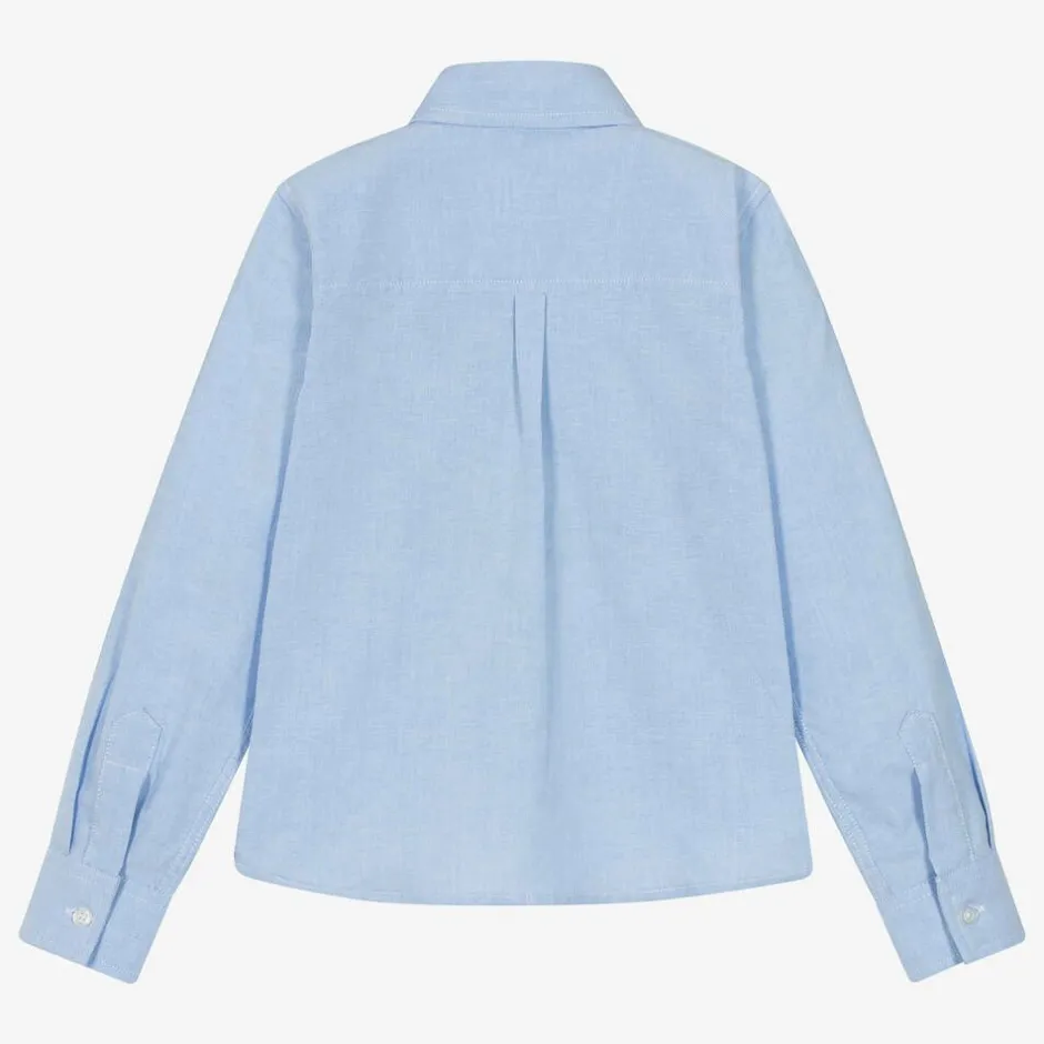 Dr. Kid Boys Blue Oxford Cotton Shirt
