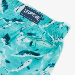 Vilebrequin Boys Blue Shark Print Swim Shorts Best