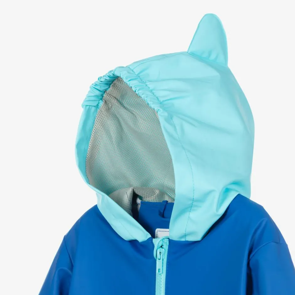 Playshoes Boys Blue Shark Raincoat