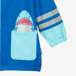 Playshoes Boys Blue Shark Raincoat