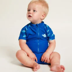 Playshoes Boys Blue Shark Sun Suit (UPF50+) Discount