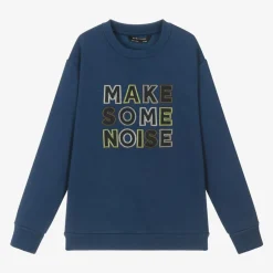 Mayoral Nukutavake Boys Blue Slogan Sweatshirt Online