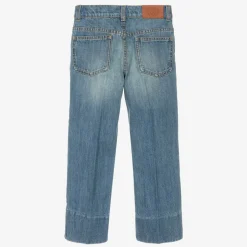 Gucci Boys Blue Straight Leg Denim Jeans Hot