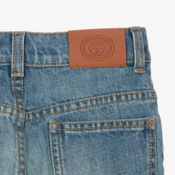 Gucci Boys Blue Straight Leg Denim Jeans Hot
