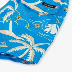Rock Your Baby Boys Blue Surfing Print Swim Shorts New