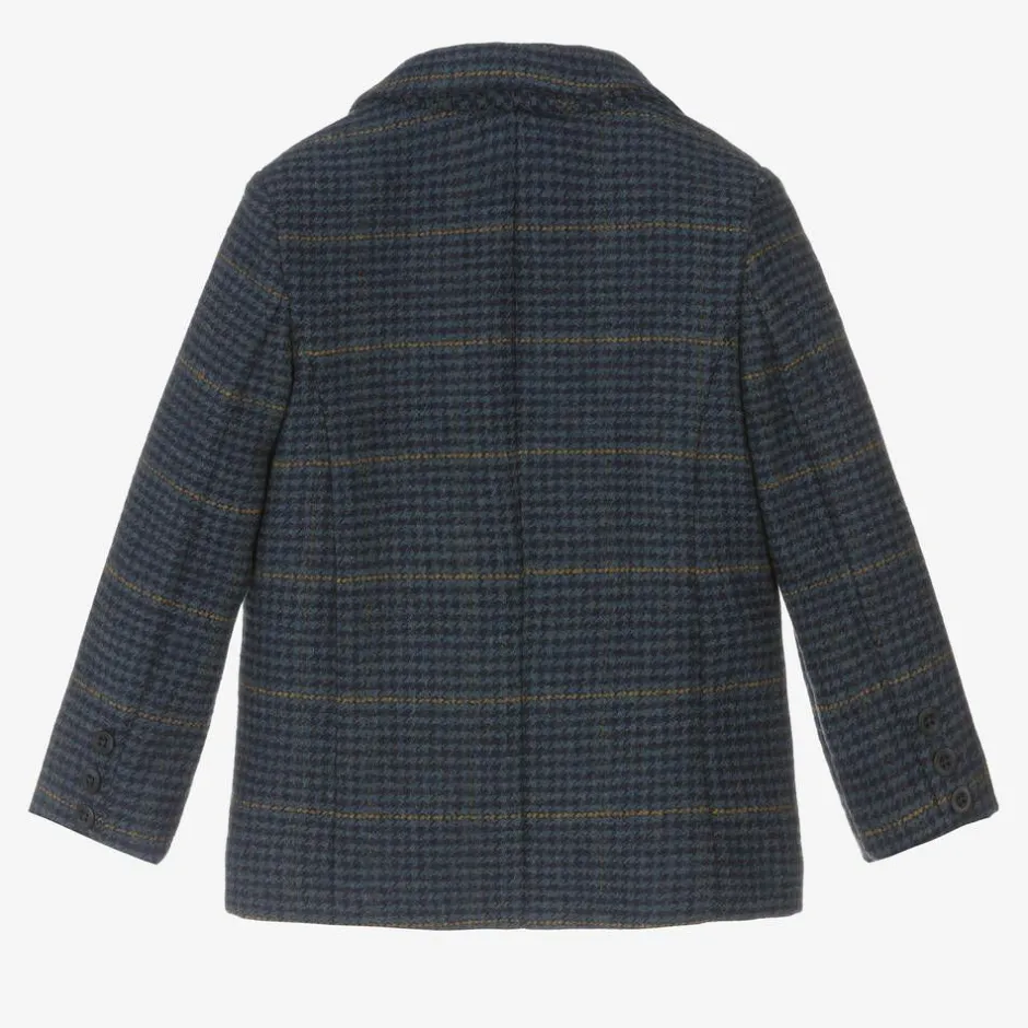 Beatrice amp; George Boys Blue Tweed Blazer