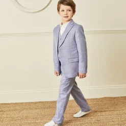 Romano Boys Blue Twill Suit Outlet