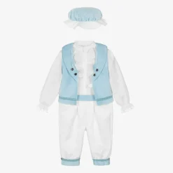 Andreeatex Boys Blue Velvet & Satin Suit Sale