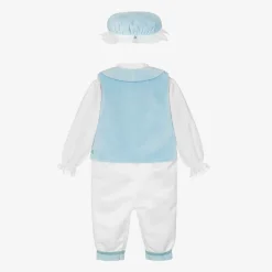 Andreeatex Boys Blue Velvet & Satin Suit Sale