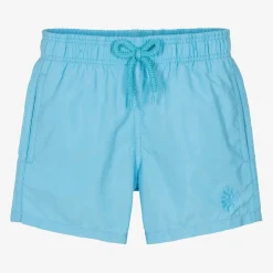 Vilebrequin Boys Blue Water-Reactive Swim Shorts