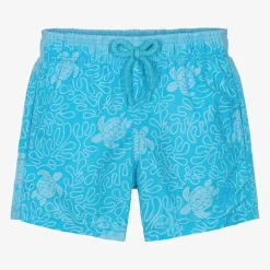 Vilebrequin Boys Blue Water-Reactive Swim Shorts