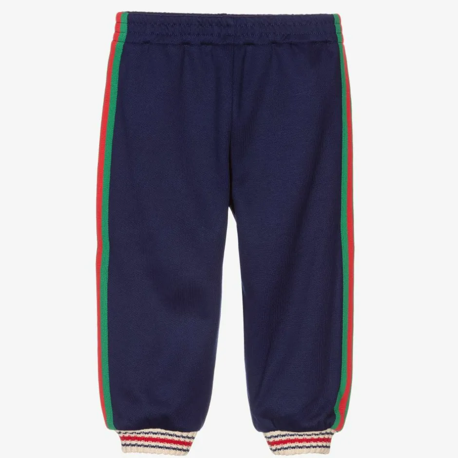 Gucci Boys Blue Web Trim Joggers