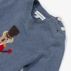 Beatrice amp; George Boys Blue Wool & Cashmere Trouser Set Online