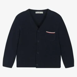 Piccola Speranza Boys Blue Wool Knit Cardigan Outlet