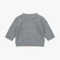 Tartine et Chocolat Boys Blue Wool Polar Bear Sweater New