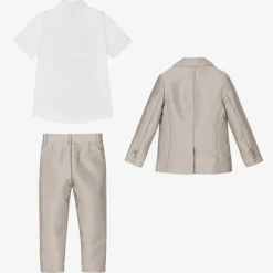 Beatrice amp; George Boys Bronze Satin Twill Suit New