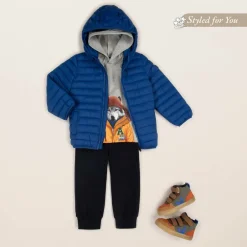 VEJA Boys Brown & Blue Suede Leather V-10 Trainers Discount