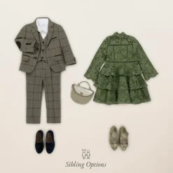 Beau KiD Boys Brown Check Suit Sale