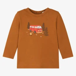 Carrément Beau Boys Brown Cotton Top Sale