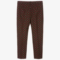 Gucci Boys Brown GG Wool Trousers Best