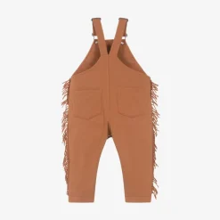 Stella McCartney Kids Boys Brown Horse Cotton Dungarees Best