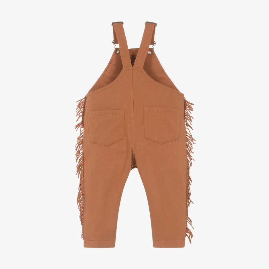 Stella McCartney Kids Boys Brown Horse Cotton Dungarees Best