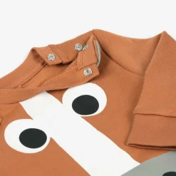Stella McCartney Kids Boys Brown Horse Cotton Sweatshirt Clearance