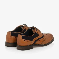 House of Cavani Boys Brown Lace-Up Brogues Outlet