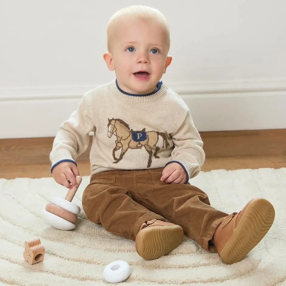 Bobux Boys Brown Leather First-Walker Boots Clearance