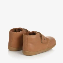 Bobux Boys Brown Leather First-Walker Boots Clearance