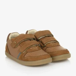 Bobux IWalk Boys Brown Suede Leather Trainers Sale