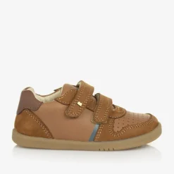 Bobux IWalk Boys Brown Suede Leather Trainers Sale