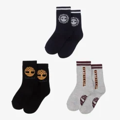 Timberland Boys Cotton Ankle Socks (3 Pack) Sale