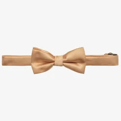 Romano Boys Gold Satin Bow Tie (10cm) Online