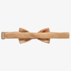Romano Boys Gold Satin Bow Tie (10cm) Online