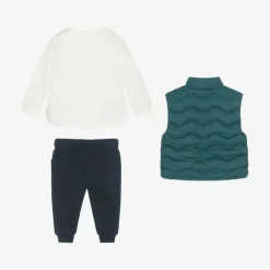 Mayoral Boys Green & Blue Trouser Set Discount